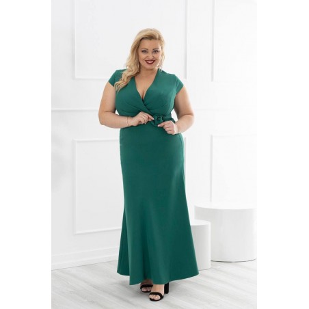 Suknia wizytowa maxi PLUS SIZE Donna zielona