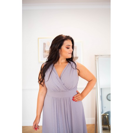 Sukienka maxi PLUS SIZE Anastazja szara