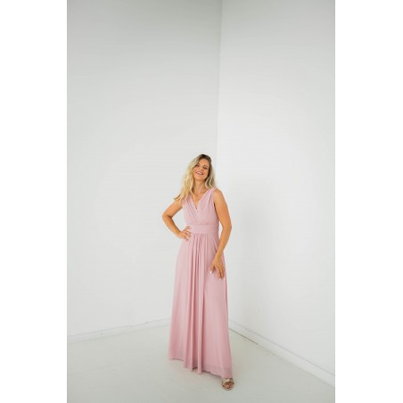 Sukienka maxi PLUS SIZE Anastazja różowa