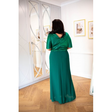 Sukienka maxi PLUS SIZE Larysa zielona